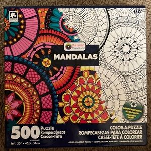 Black Friday SALE! Mandalas coloring 500 piece puzzle